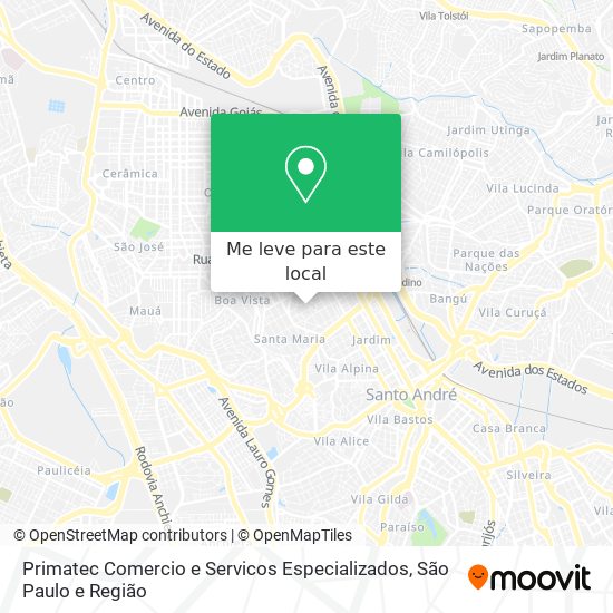 Primatec Comercio e Servicos Especializados mapa