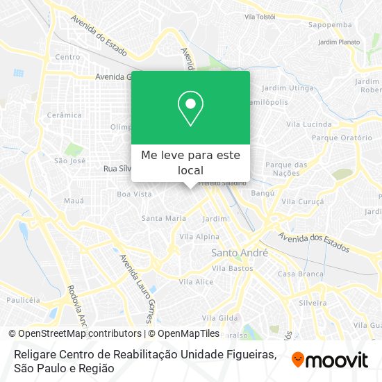 Religare Centro de Reabilitação Unidade Figueiras mapa