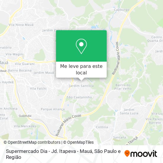 Supermercado Dia - Jd. Itapeva - Mauá mapa