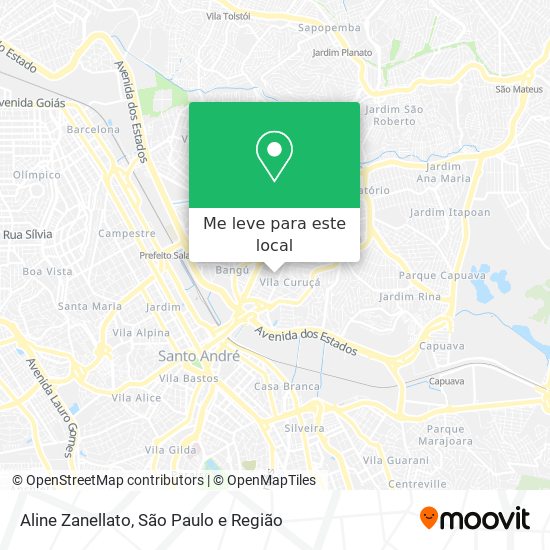 Aline Zanellato mapa