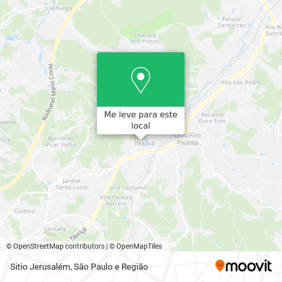 Sitio Jerusalém mapa