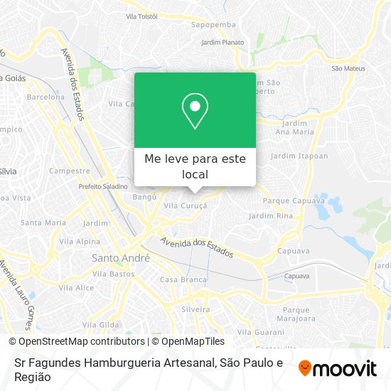 Sr Fagundes Hamburgueria Artesanal mapa