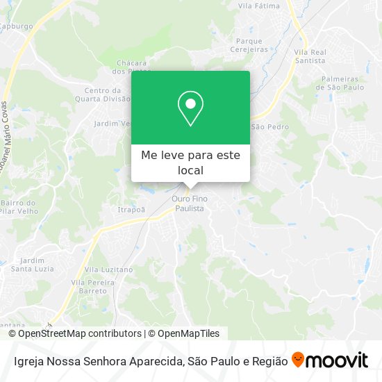 Igreja Nossa Senhora Aparecida mapa