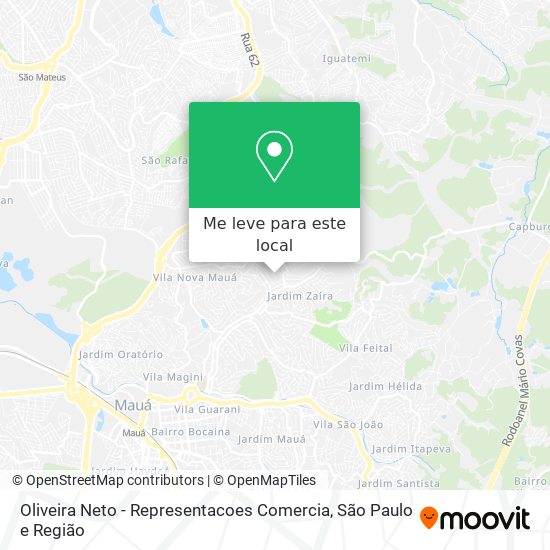 Oliveira Neto - Representacoes Comercia mapa