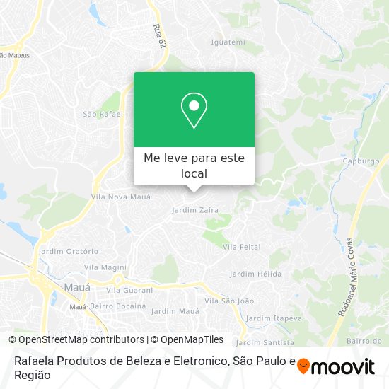 Rafaela Produtos de Beleza e Eletronico mapa