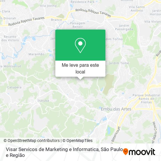 Visar Servicos de Marketing e Informatica mapa