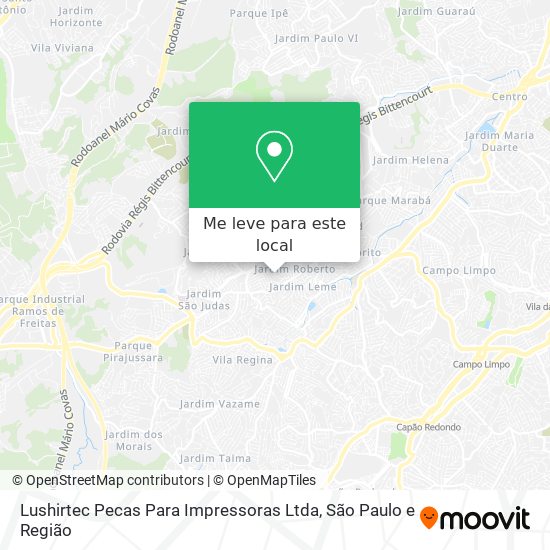 Lushirtec Pecas Para Impressoras Ltda mapa