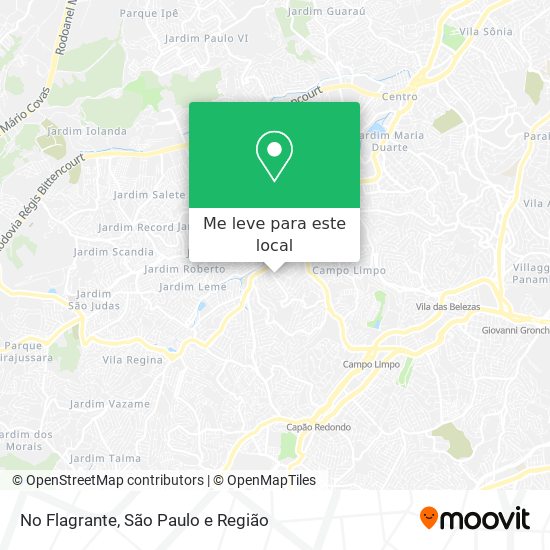 No Flagrante mapa