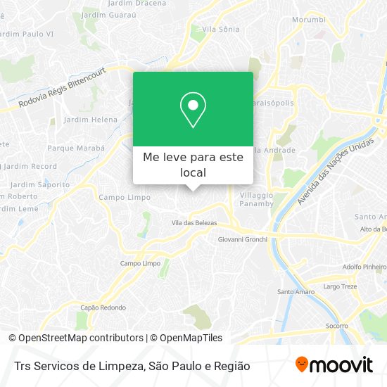 Trs Servicos de Limpeza mapa