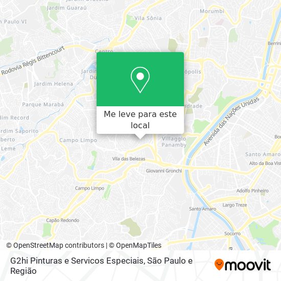 G2hi Pinturas e Servicos Especiais mapa