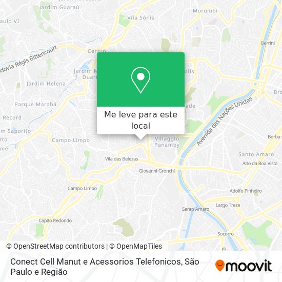 Conect Cell Manut e Acessorios Telefonicos mapa