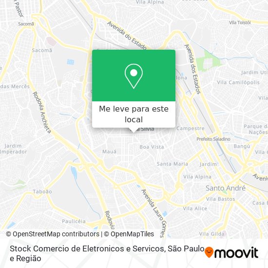 Stock Comercio de Eletronicos e Servicos mapa