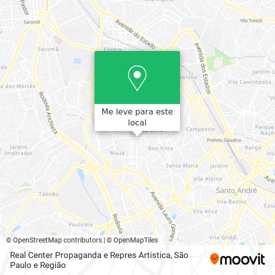 Real Center Propaganda e Repres Artistica mapa