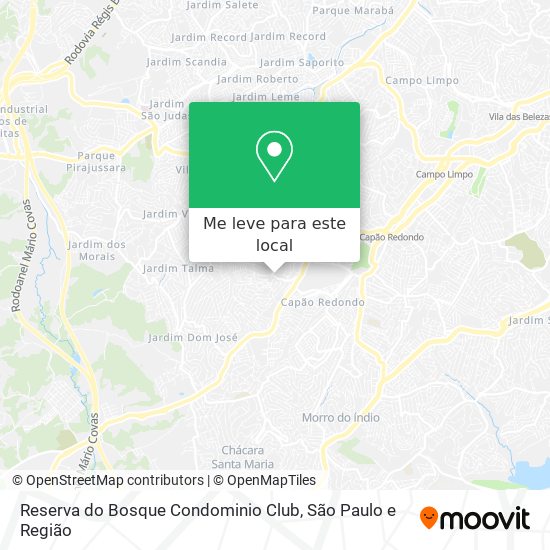Reserva do Bosque Condominio Club mapa