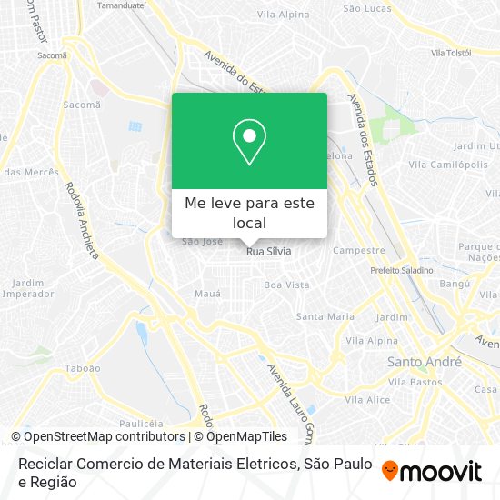 Reciclar Comercio de Materiais Eletricos mapa