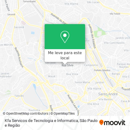 Kfa Servicos de Tecnologia e Informatica mapa