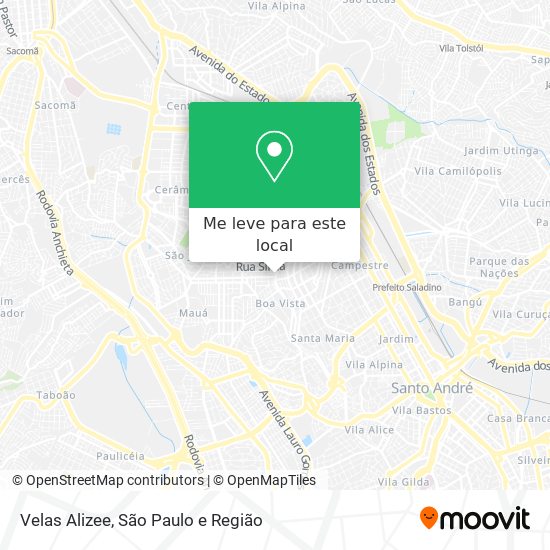 Velas Alizee mapa