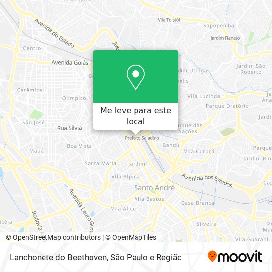 Lanchonete do Beethoven mapa