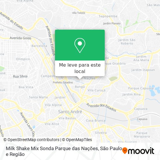 Milk Shake Mix Sonda Parque das Nações mapa