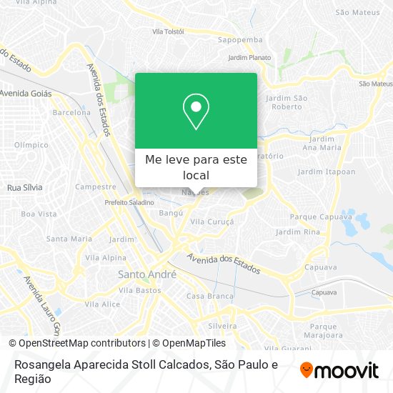 Rosangela Aparecida Stoll Calcados mapa