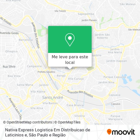 Nativa Express Logistica Em Distribuicao de Laticinios e mapa