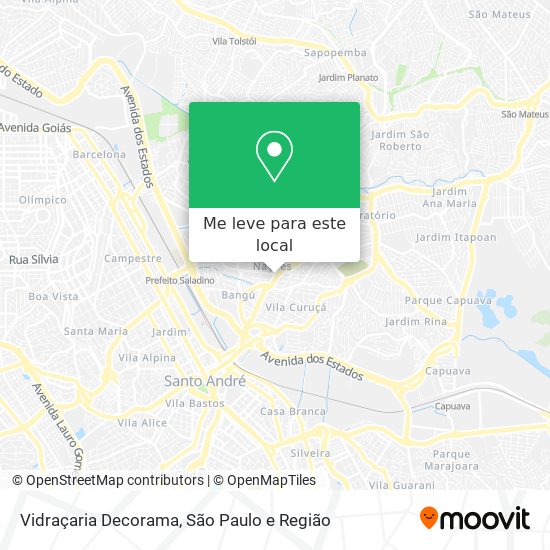 Vidraçaria Decorama mapa