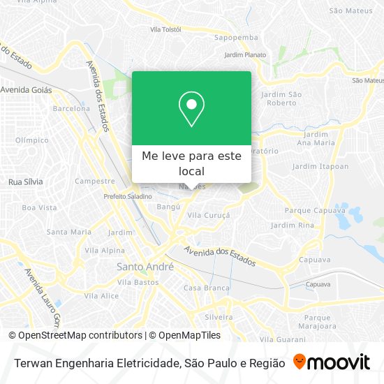 Terwan Engenharia Eletricidade mapa