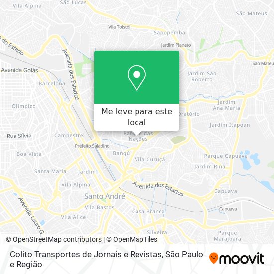 Colito Transportes de Jornais e Revistas mapa