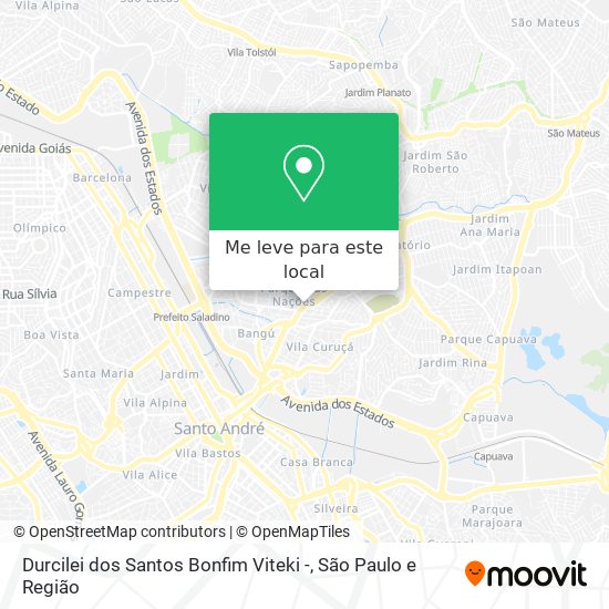 Durcilei dos Santos Bonfim Viteki - mapa