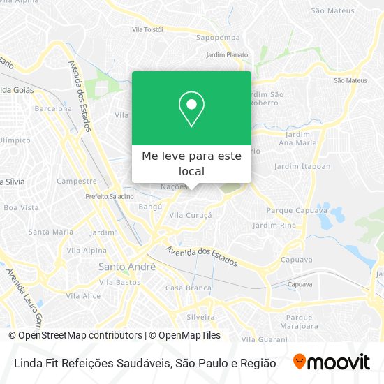 Linda Fit Refeições Saudáveis mapa