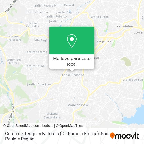 Curso de Terapias Naturais (Dr. Romulo França) mapa