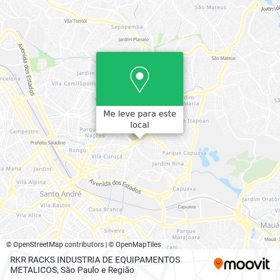 RKR RACKS INDUSTRIA DE EQUIPAMENTOS METALICOS mapa