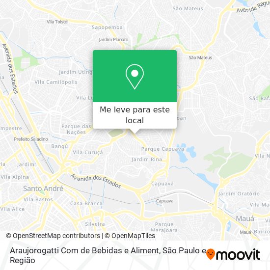 Araujorogatti Com de Bebidas e Aliment mapa