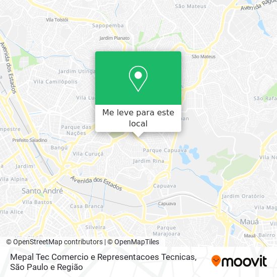 Mepal Tec Comercio e Representacoes Tecnicas mapa