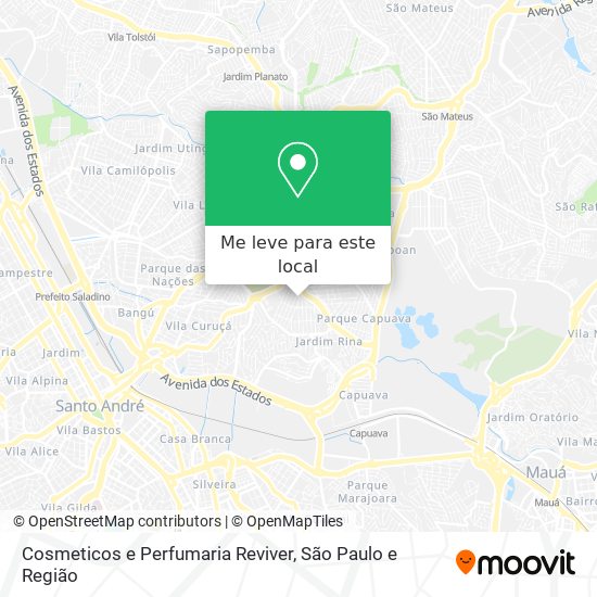 Cosmeticos e Perfumaria Reviver mapa