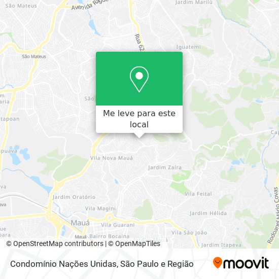 Condomínio Nações Unidas mapa