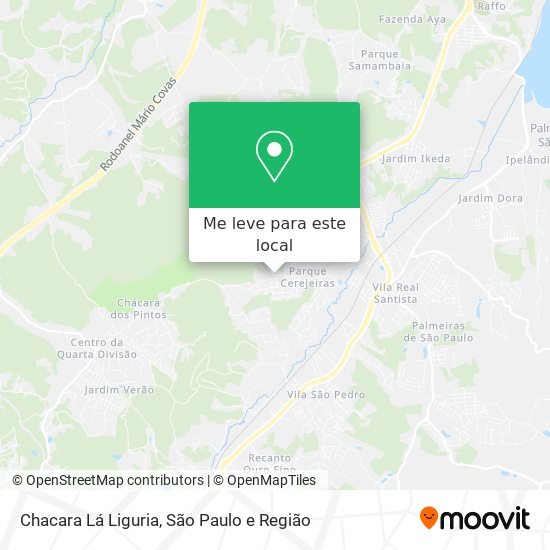 Chacara Lá Liguria mapa