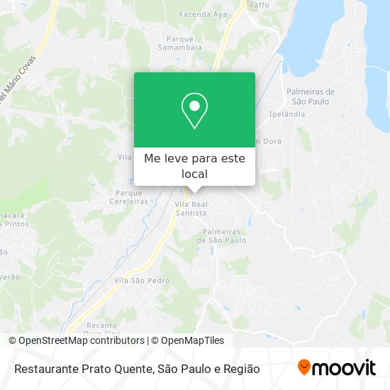 Restaurante Prato Quente mapa