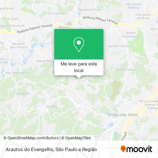 Arautos do Evangelho mapa