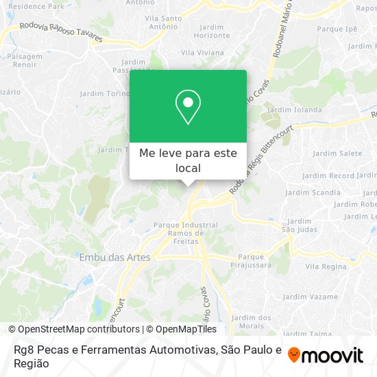 Rg8 Pecas e Ferramentas Automotivas mapa