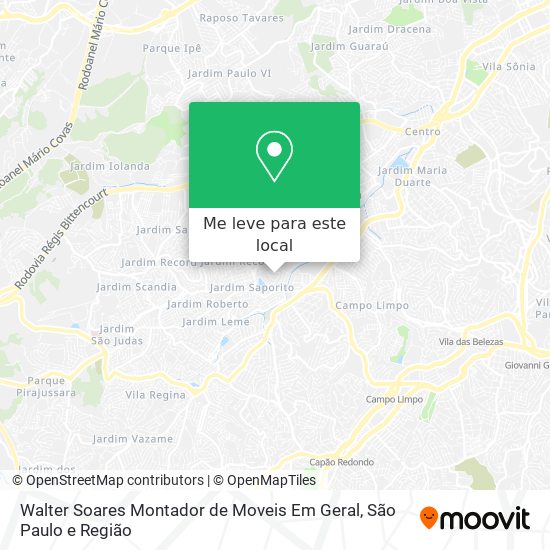 Walter Soares Montador de Moveis Em Geral mapa