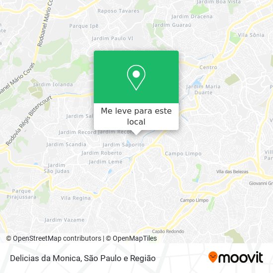 Delicias da Monica mapa