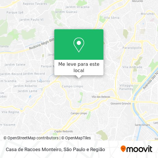 Casa de Racoes Monteiro mapa