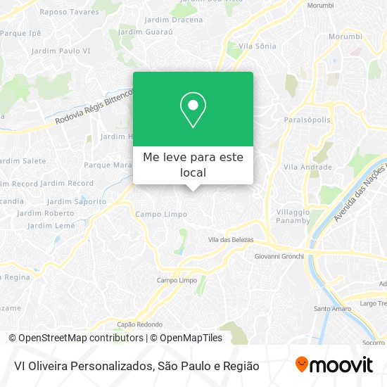 VI Oliveira Personalizados mapa