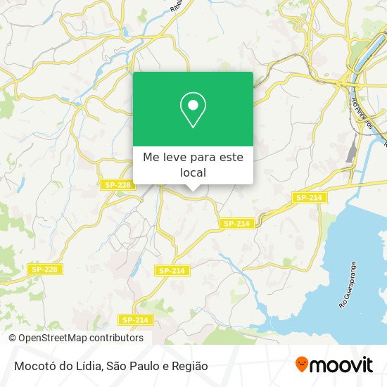 Mocotó do Lídia mapa