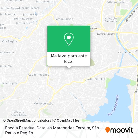 Escola Estadual Octalles Marcondes Ferreira mapa