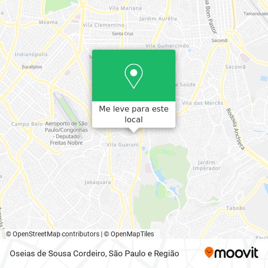 Oseias de Sousa Cordeiro mapa