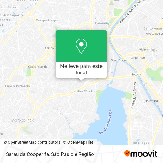 Sarau da Cooperifa mapa