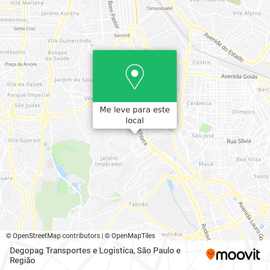 Degopag Transportes e Logistica mapa