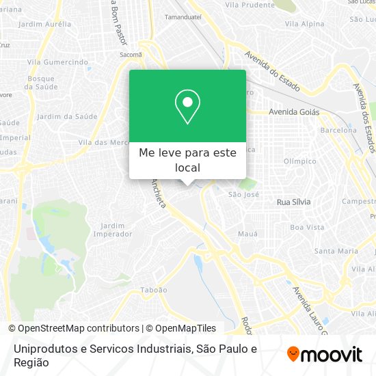 Uniprodutos e Servicos Industriais mapa